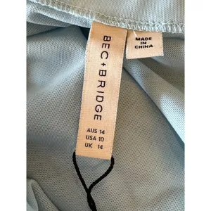 Bec+Bridge‎ Dress Women 10 Dolphin Blue Elzette Strapless Asymmetric Midi NWT thumbnail 11