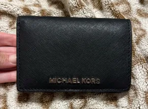 Michael Kors Black Leather Wallet thumbnail 1