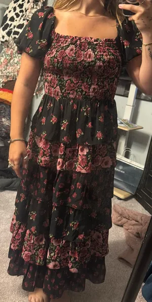 Crystal Doll Boutique Floral layered dress thumbnail 1