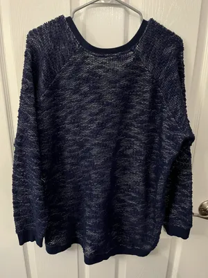 Navy Blue Hi Lo Tunic Top In Size XL thumbnail 3
