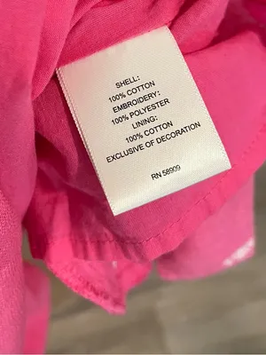 A Loves A Hot Pink Embroidered Boho Tunic Dress with Waist Tie Size Medium thumbnail 4