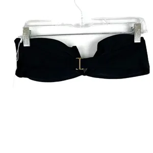 NWT Andie Swim The Scala Top Flat Strapless Black Size Medium M NEW thumbnail 6