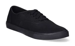 Time and Tru Womens Sneakers Casual Lace up Black Size 9.5 W thumbnail 1