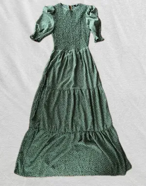 Elegant Green Maxi Dress thumbnail 1
