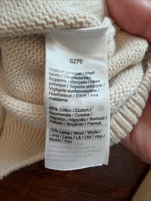 Lacoste Cream V-Neck Cardigan with Athletic Patch size medium thumbnail 7
