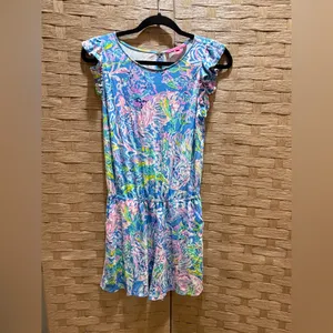 Lilly Pulitzer Patsi Romper All Together Now Flutter Sleeve Size Small thumbnail 2