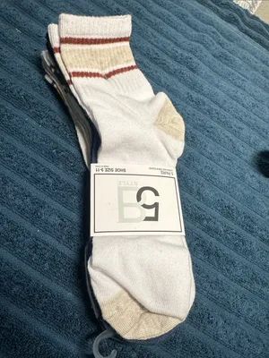 2 5-Packs ladies Crew Socks - White, Beige, Burgundy, Navy NWT thumbnail 8