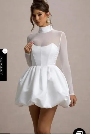 Club L London Dress White Mini thumbnail 1