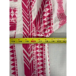 THML Pink & White Geometric Embrodiered Dress size medium thumbnail 5