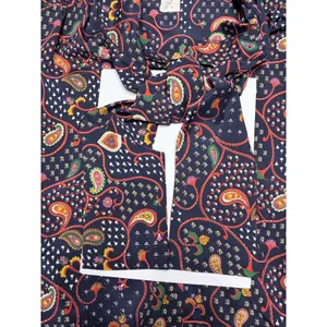 Lorch 70s Long Sleeve Paisley Blouse with Pussybow Necktie thumbnail 2