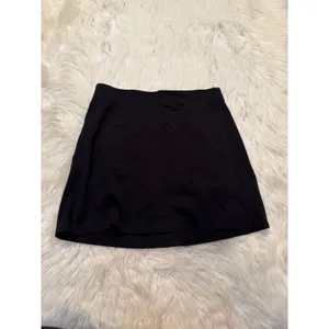 American Eagle Women's Sz Small It Knit Skirt Skort Black Slit Front Shorts Mini thumbnail 4