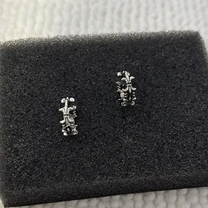 Anchor 13mm Small Hoop Earrings for Men Women,Streetwear Punk Hip Hop Unisex thumbnail 4