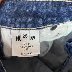 Hudson Stretch Medium Wash Straight‎ Leg Jean Flap Pocket Womens Size 26 thumbnail 9