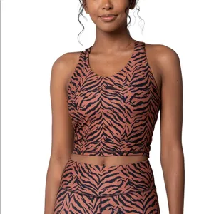 KYODAN Ladies Tiger Animal Print Crop Bra Top S thumbnail 4