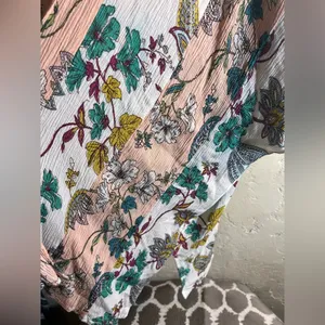 Daytrip Pink and Gold 3/4 Sleeve Boxy Blouse thumbnail 6