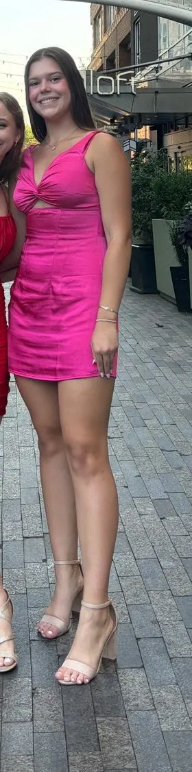 Princess Polly Mini Dress Silk Pink thumbnail 1