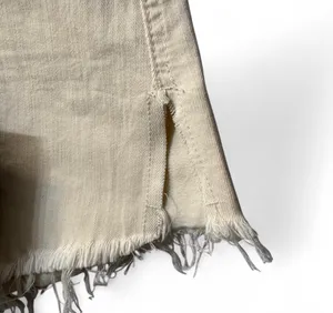 Women’s Indigo Rein Hi Rise Cream Shorts NWT Cream 1/24 Frayed Hem thumbnail 4