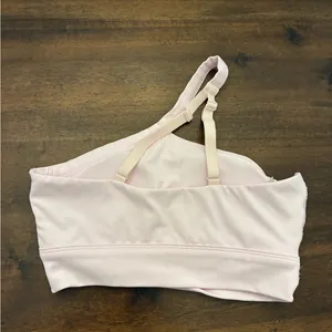 Victoria’s Secret Pink Relay One Shoulder Sports Bra Small DD Cup Pink thumbnail 2