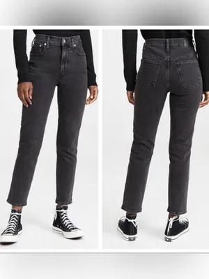 Madewell The Perfect Vintage Jean Dark Gray / Faded Black Size 26 thumbnail 2