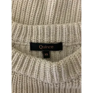 Quince Organic Cotton Ribbed Knit Sweater Cream Long‎ Sleeve XS thumbnail 3