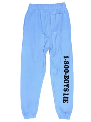 Boys Lie Women’s Size XS Light Blue 1-800 Revamped Rhinestone Track Joggers thumbnail 5