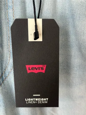 Levi’s Ribcage wide leg jeans linen and denim NEW 26 thumbnail 8