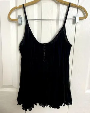 Free People pleated top. Trendy thumbnail 1