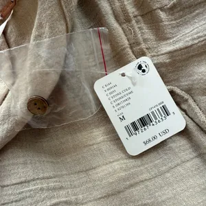 Free People Boogie Down Linen Mini Dress Size Medium thumbnail 12