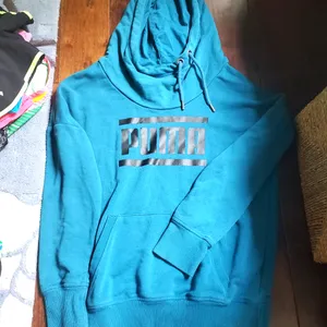 Puma sweatshirt size small in blue thumbnail 1