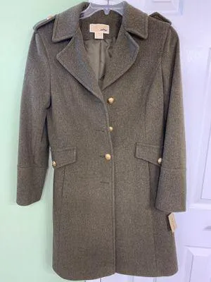 Michael Kors Women’s Long Winter Wool Coat thumbnail 1