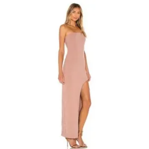 NWT SUPERDOWN Toni Slit Maxi Dress‎ in Mocha thumbnail 12