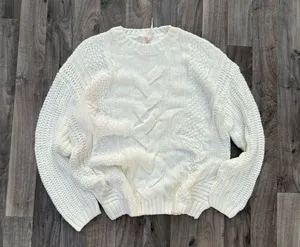 Ashley cableknit chunky oversized sweater thumbnail 1