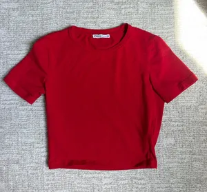Zara Red Crop Top thumbnail 1