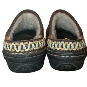 UGG Australia Kohala Leather Clogs Mules Brown Shearling Lined 8 Gorpcore‎ Boho thumbnail 4