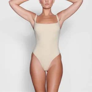 SKIMS (A1) Square Neck Bodysuit | Sand size M NWT thumbnail 1