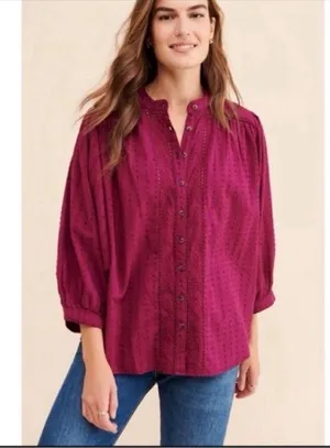 Pilcro by Anthropologie Tavi Button Down Blouse thumbnail 3