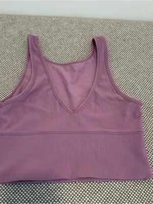 Lululemon Power Pivot Tank Top *Rib Wisteria Purple thumbnail 3