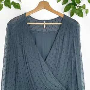 Free People Daliah Sheer Swiss Dot Whimsigoth Festival Mini Dress thumbnail 10