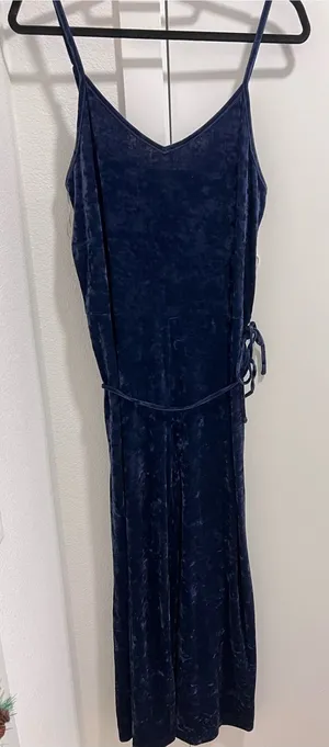 Like new American eagle Aerie velvet valor navy blue thumbnail 1