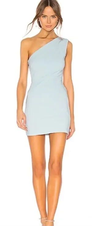 Michael Costello X Revolve  Ava Mini Dress Blue Small thumbnail 1