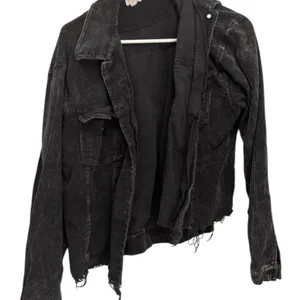 POL Black Trucker Corduroy Jean Jacket Sized L thumbnail 3