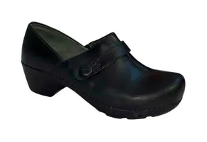 Dansko Women's Solstice Black Leather Slip-Resistant Clog Shoes Size 38 thumbnail 1