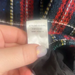 ✨FORE Plaid Holiday Sz Medium Dress✨ Blue thumbnail 10