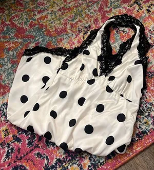 SHEIN Polka Dot Halter Mini Dress thumbnail 2