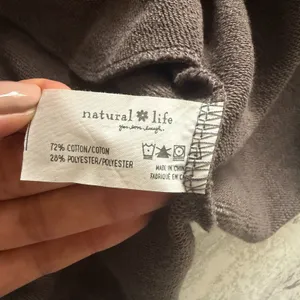 Natural Life Sylvan Sweatshirt Dress Charcoal Tiered Button Down Long Sleeve L thumbnail 7