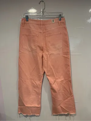 NWT‎ Altar’d State Pink Peach Distressed Straight-Leg Jeans thumbnail 4
