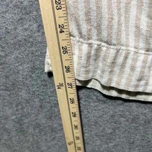 A New Day‎ Tan White Striped Linen Blend Wide Leg Drawstring Pants XS thumbnail 3