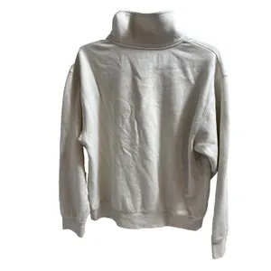 Universal Threads Off White Sweatshirt Women's M Zippered Front Long Sleeve thumbnail 2