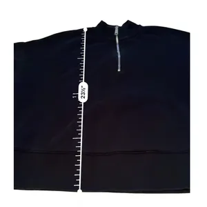 Madewell MWL Quarter Zip Sweatshirt Womens Small Black‎ Betterterry Mock Neck thumbnail 8