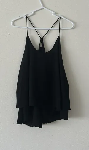 Black Tank Top Blouse thumbnail 1